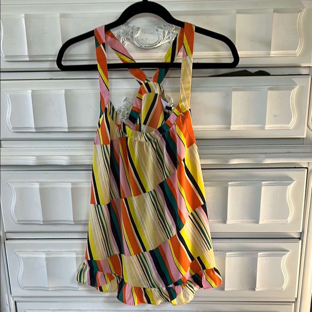 CAbi Multicolor Striped Tank Top